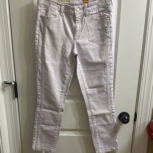 Pilcro and the Letterpress Soft Lavender Ankle Jeans